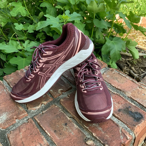 Asics Shoes - ASICS Gel-Sileo 1012A177 Maroon & Pink Womens Running Shoes Size 8.5
